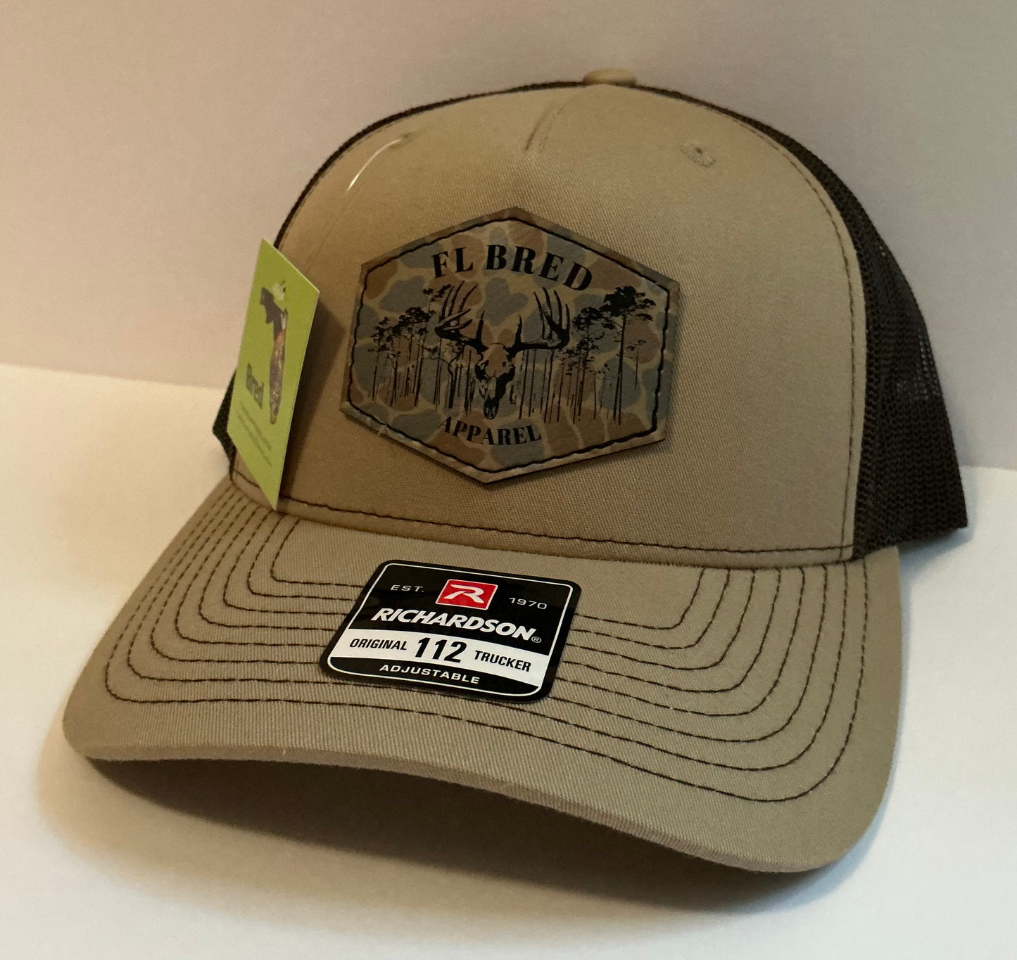 Khaki/Coffee SnapBack with Duck Camo Patch