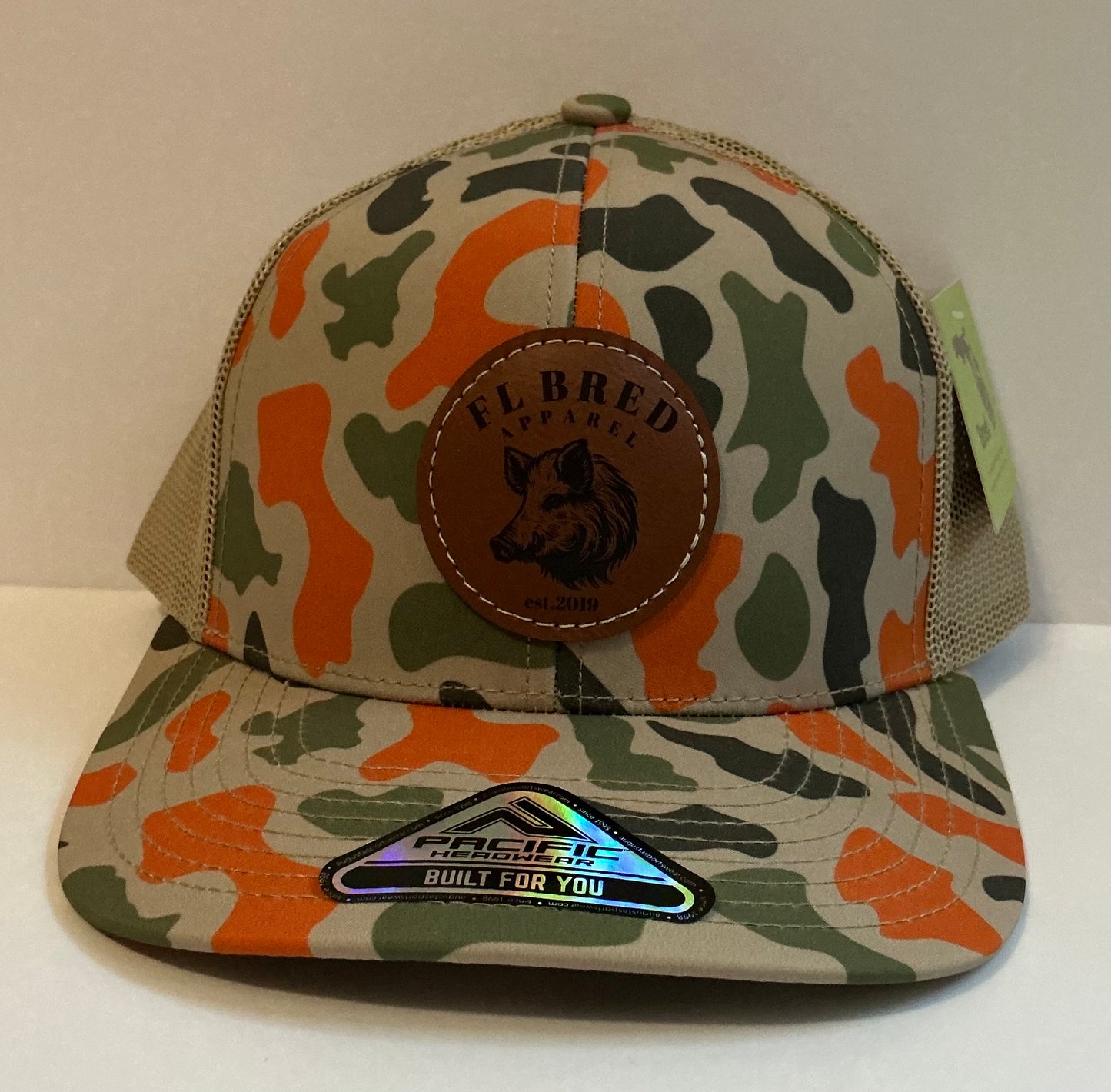 Blaze Camo/Khaki SnapBack Hog Patch