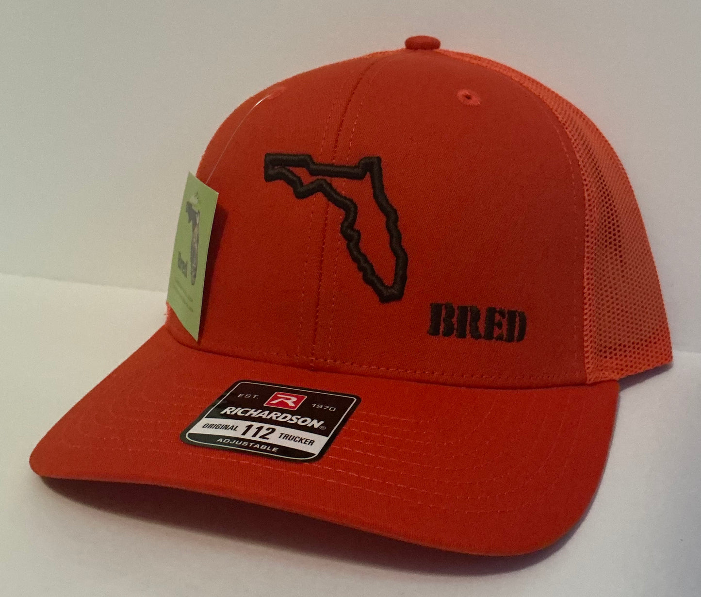 Orange Trucker w/ Brown Logo