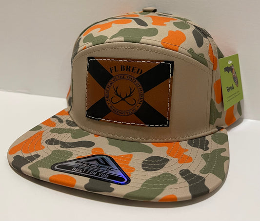 Khaki/Blaze Camo/Blaze Camo - Hooks & Horns