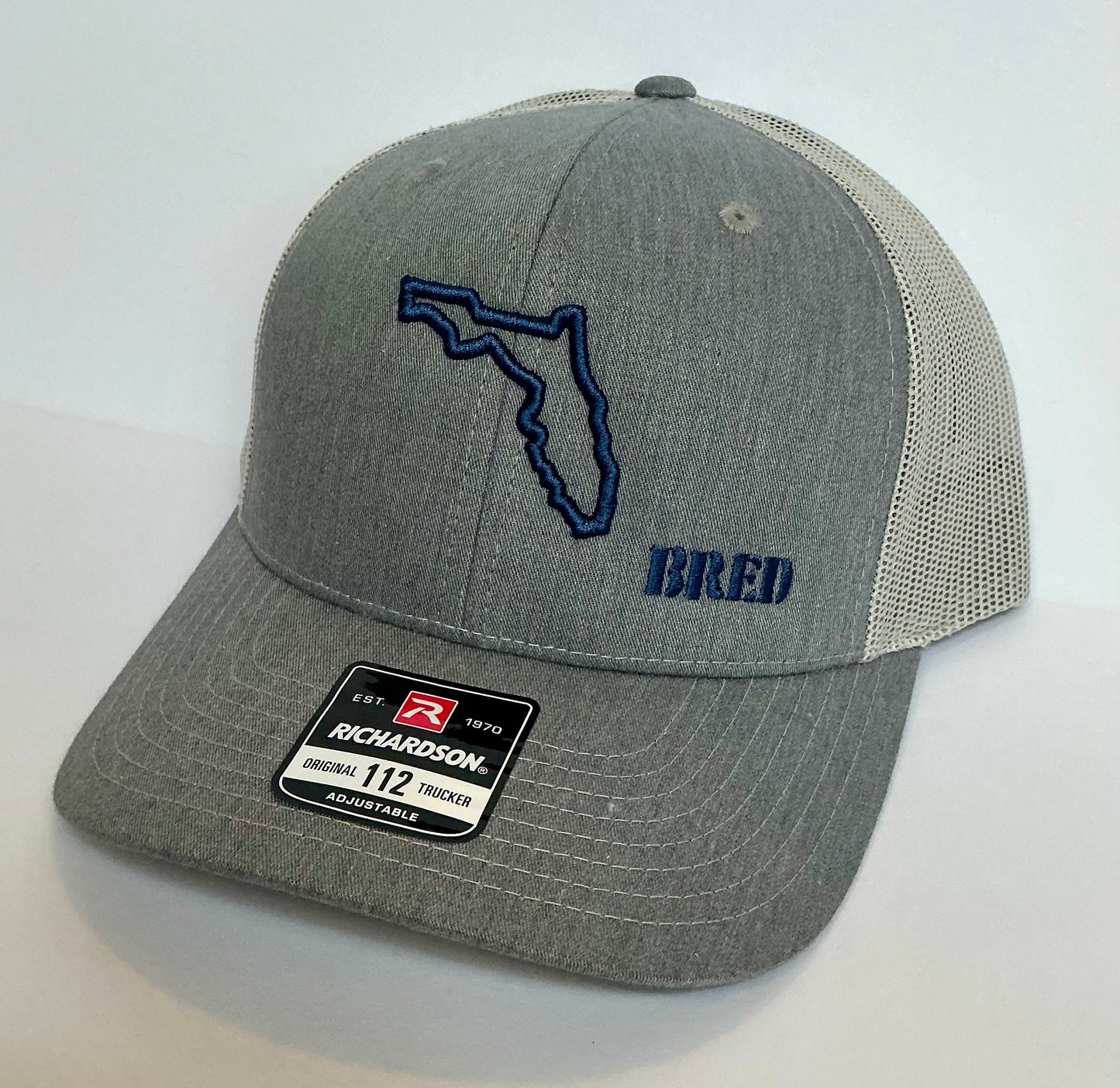 Heather Gray/Lt Gray SnapBack w/ Blue Logo