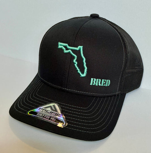 Black Graphite SnapBack w/ Light Aqua Logo