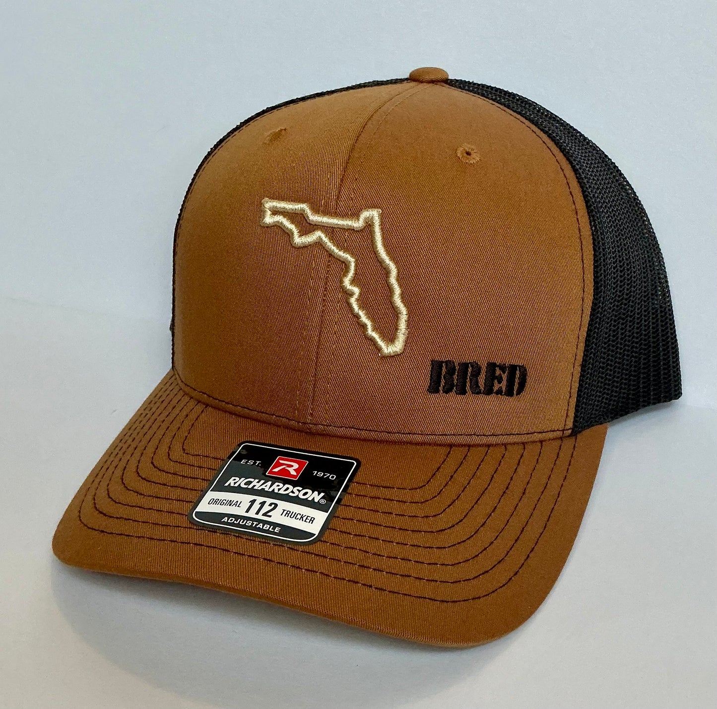 Brown and Black SnapBack w/ Khaki Logo