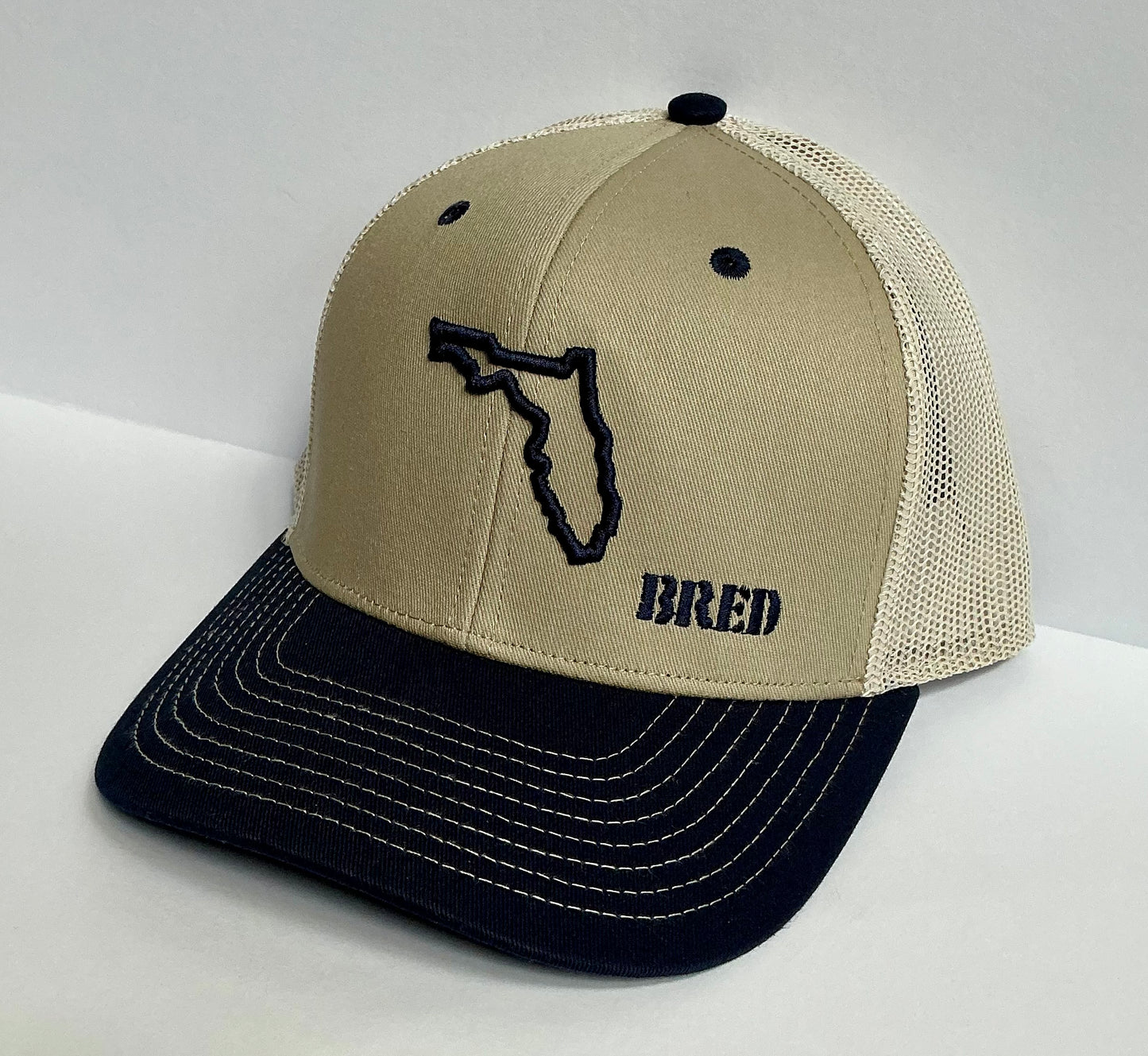 Khaki/Navy/Stone SnapBack w/ Navy Logo
