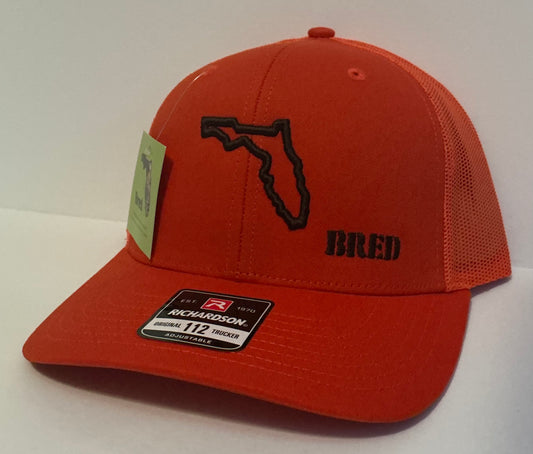 Orange Trucker w/ Brown Logo