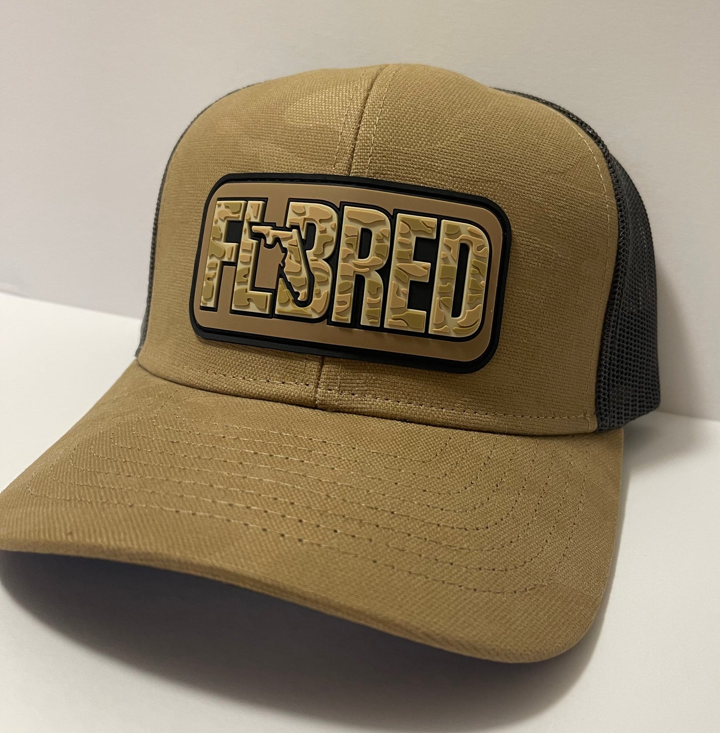 Field Khaki/Black SnapBack PVC patch