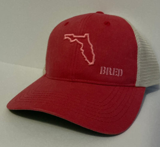 Coral Ponytail w/ Pink Logo