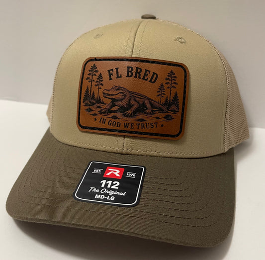 Khaki/Khaki/Chocolate Chip with Gator Patch