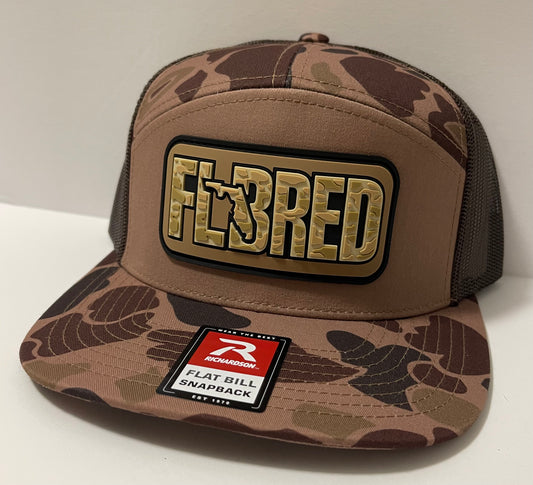 Bark Duck Camo Flatbill with PVC Patch