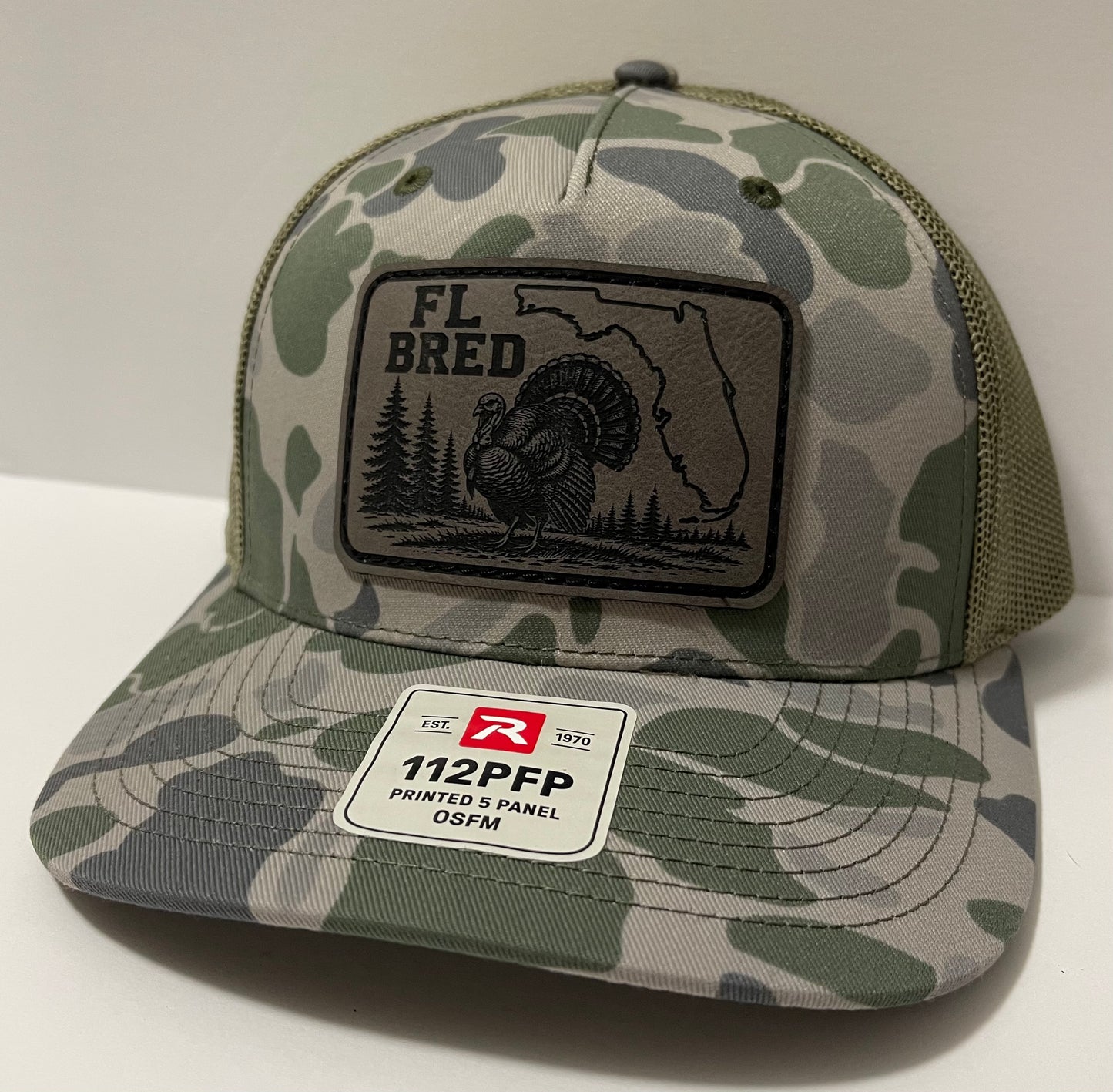 Marsh Duck Camo/Loden with Gray Patch
